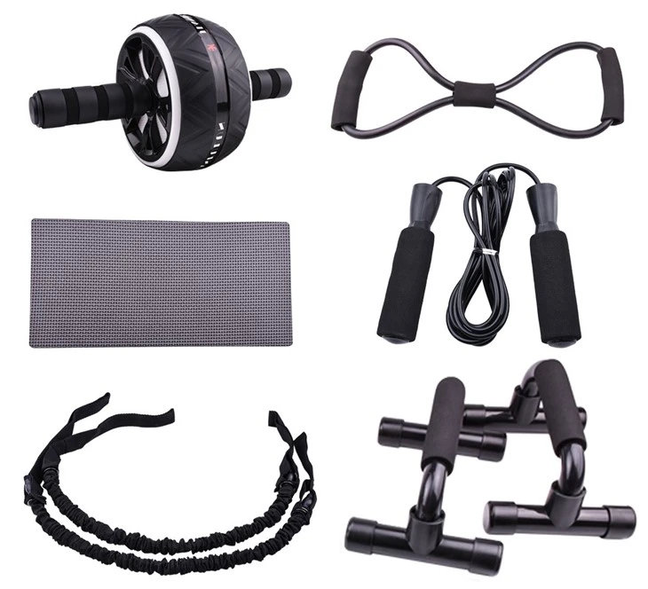 CHOOYOU Blue, Black & White Ab Roller Combo Set best