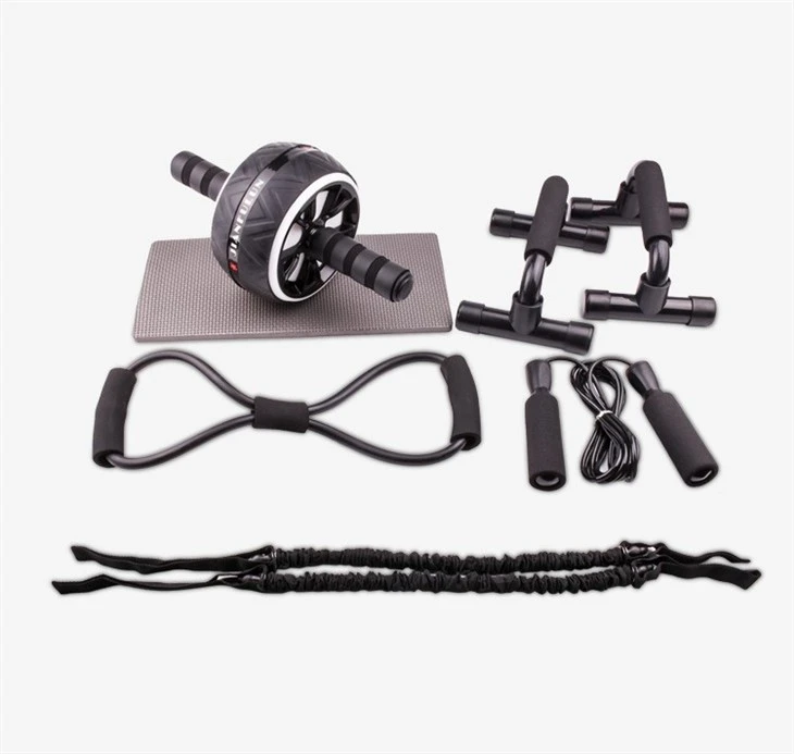 CHOOYOU Blue, Black & White Ab Roller Combo Set suppliers